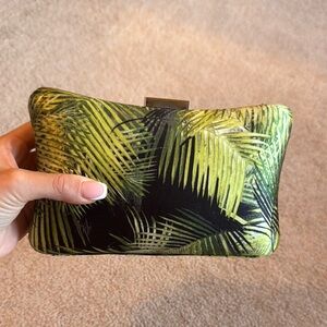 Tropical Palm Leaf Clutch